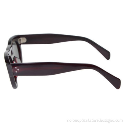 Latest fashion acetate burgundy sunglasses for women